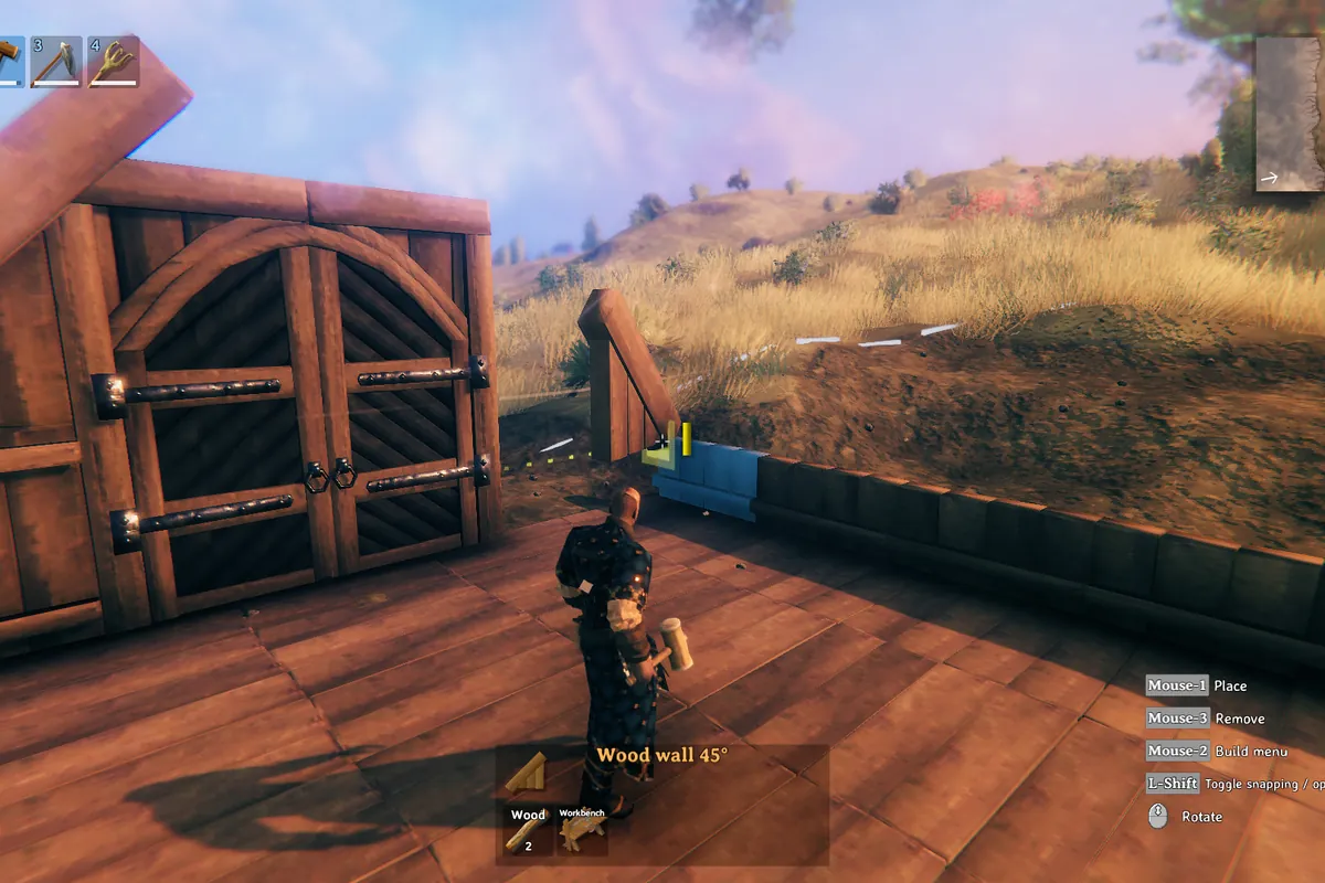 A Valheim server in play