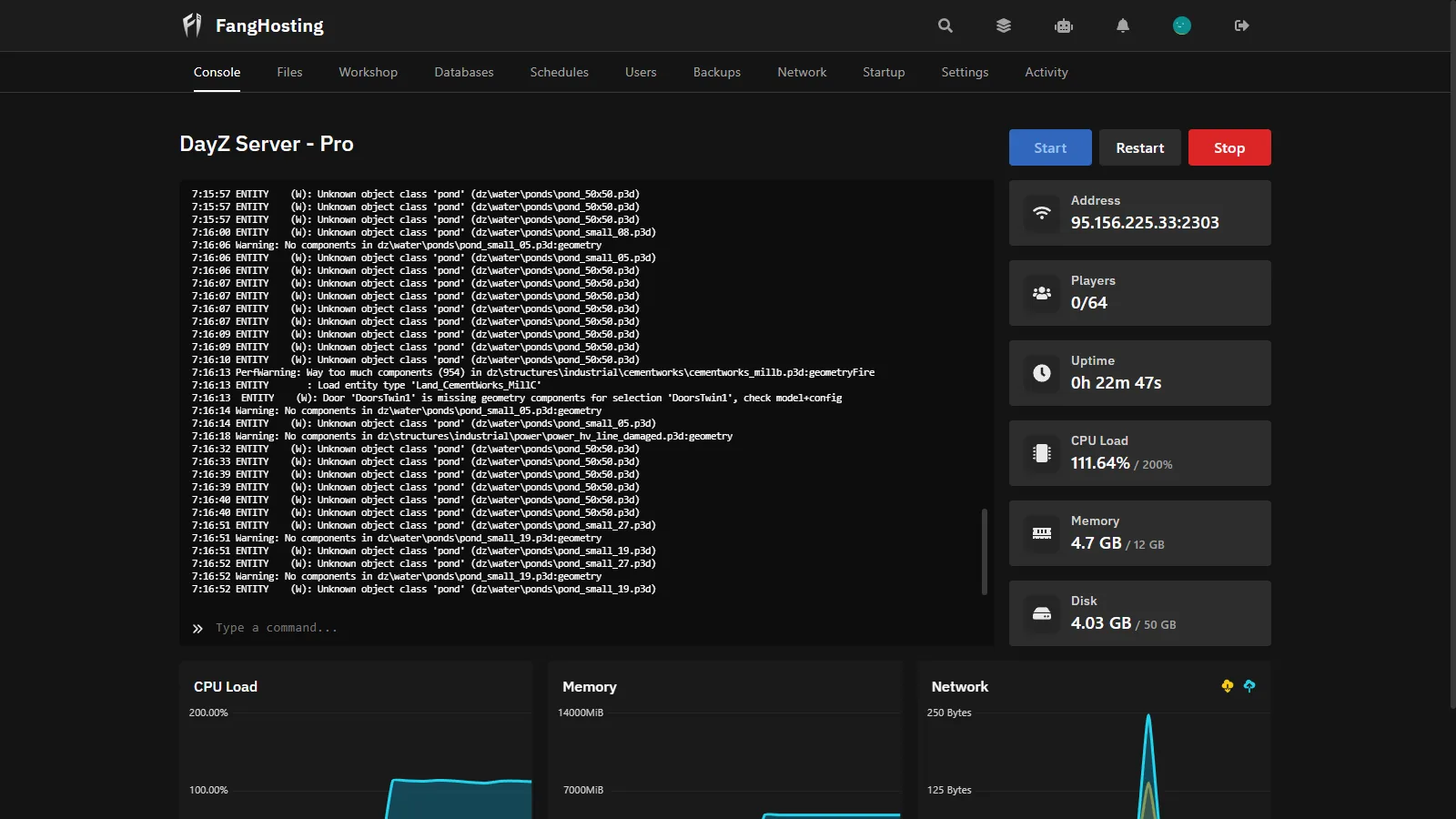 Console panel screenshot