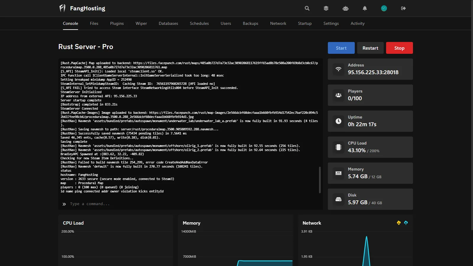 Console panel screenshot