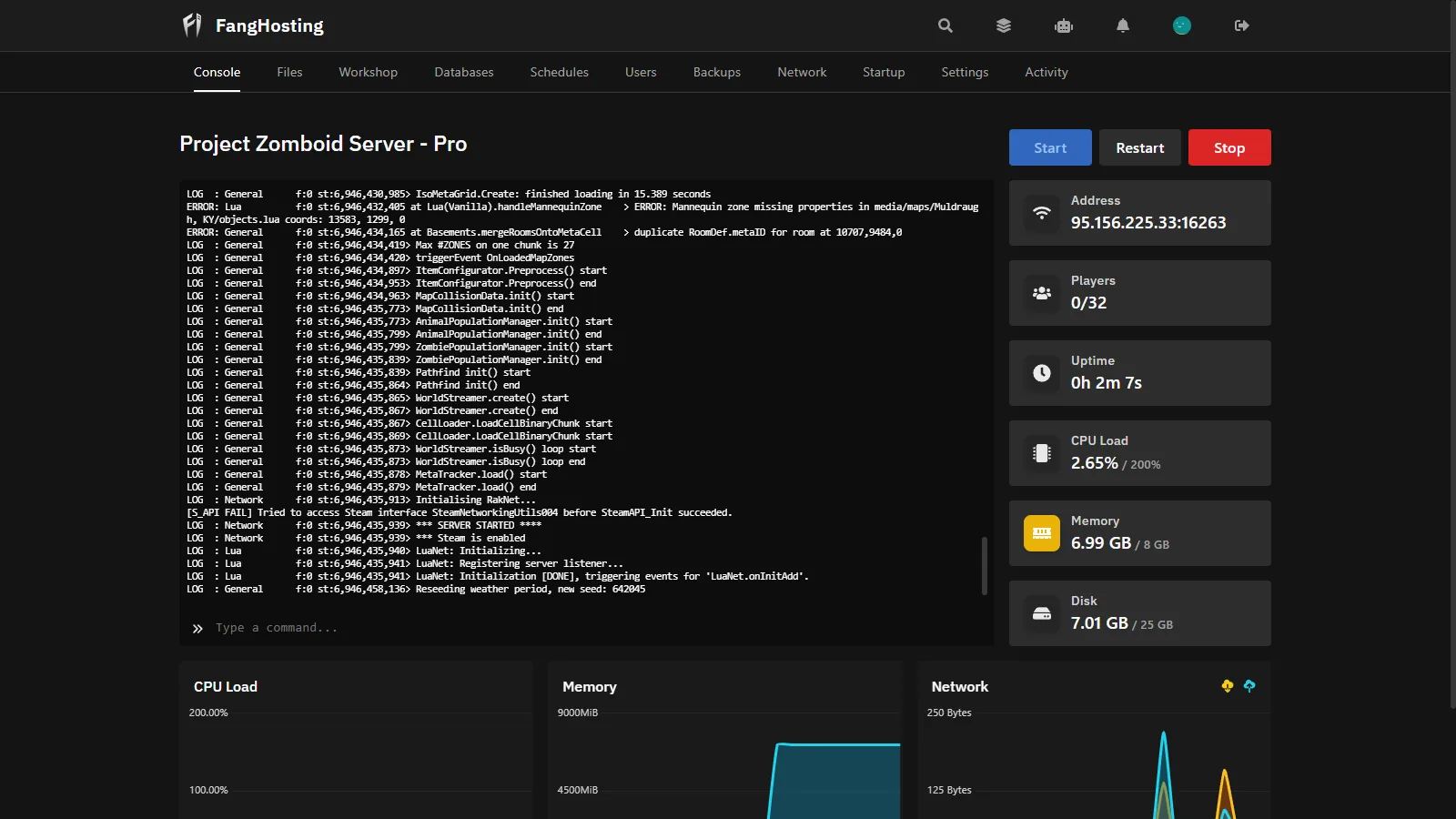 Console panel screenshot